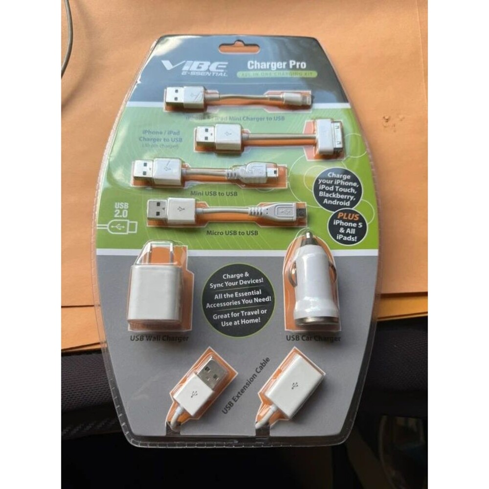 Essential all in one charging kit package deal usb